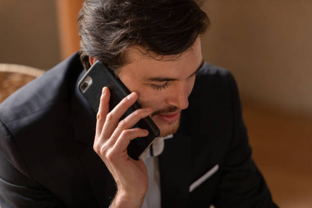 istock Young man's using phone at Buenos Aires bar 1329955568