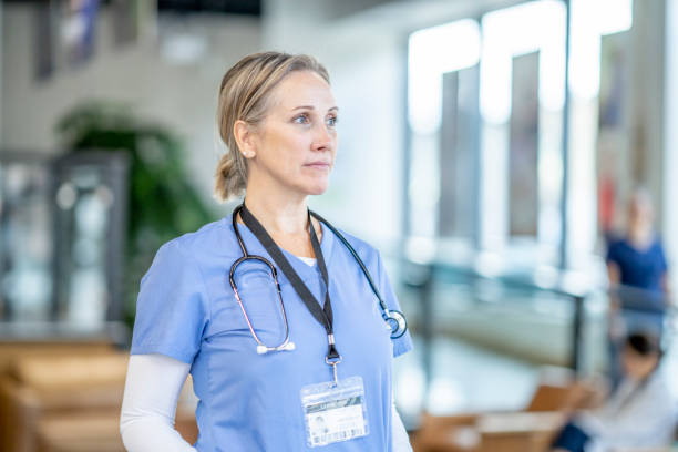 istock Portrait of a working nurse 1329957200