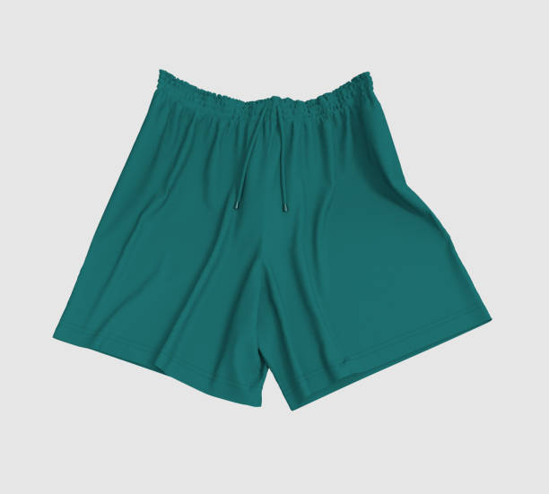 Blank sweat shorts mockup in front view