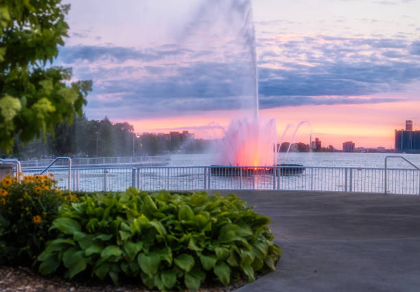 istock Windsor Ontario - Peace Fountain 1329974344