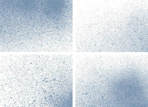 Texture backgrounds Set of vector texture backgrounds spray paint stock illustrations