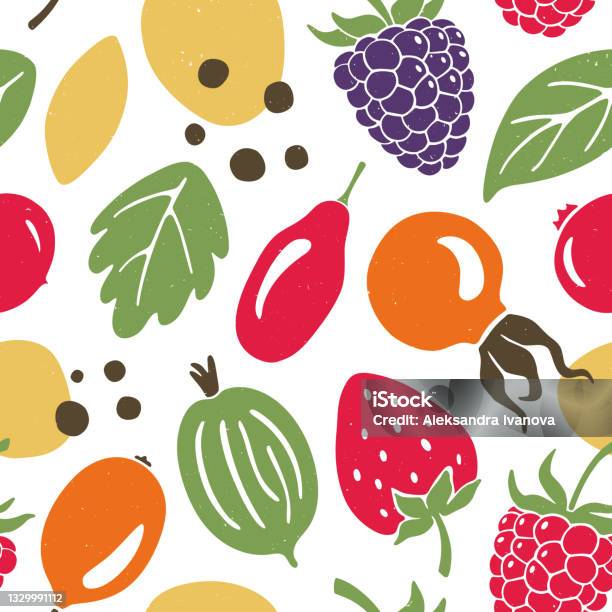 Berry Basic Patterns Berry Pattern Stock Illustration - Download Image Now - Strawberry ...