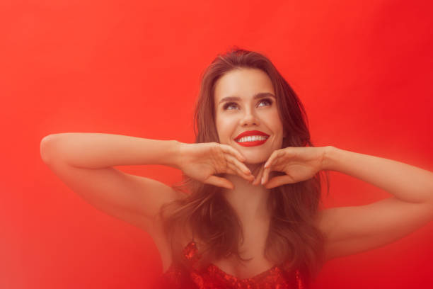 Beautiful emotional woman