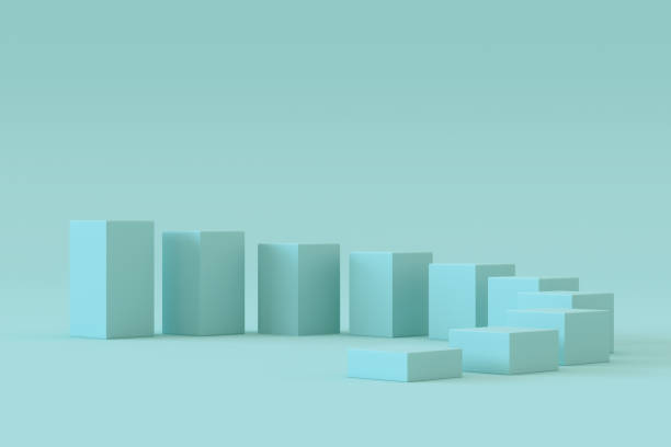 istock Empty Product Stand, Podium, Platform on Blue Background 1330000086
