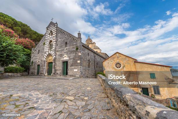 Medieval Church Of San Lorenzo In Porto Venere Liguria Italy Stock Photo - Download Image Now