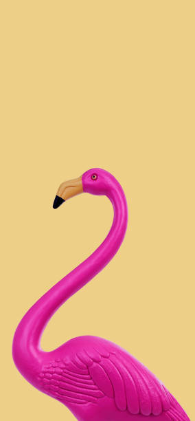 istock fake pink flamingo, in mobile stories format 1330012071