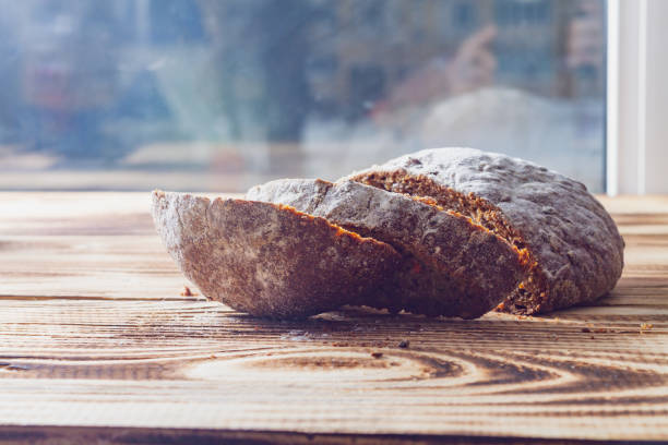 istock Sliced whole grain black grain bread with bran 1330012384