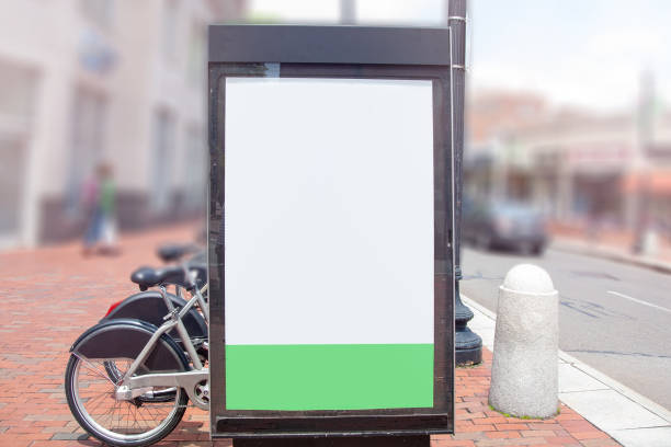 istock Blank billboard at Harvard Square. Blank copy space for your text or design. Business concept. 1330017238