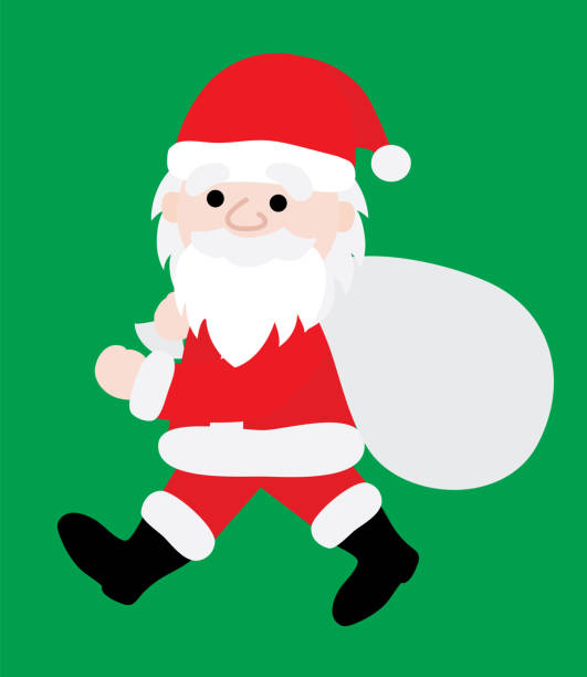 istock Walking Santa Claus of Christmas 1330018907