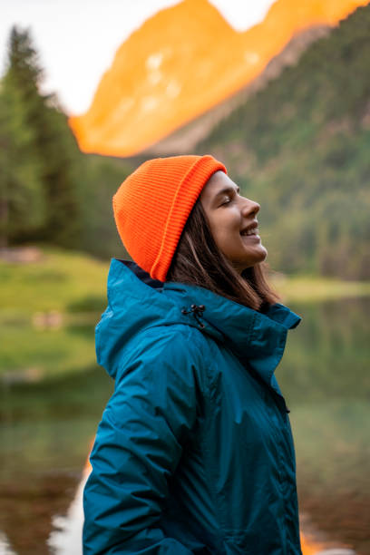 istock Young woman hiking 1330021365