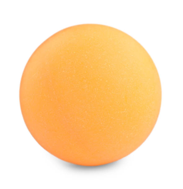 istock Orange plastic ball for table tennis isolated on white 1330021558