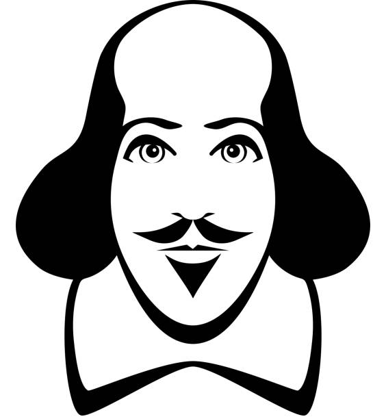 ilustrações de stock, clip art, desenhos animados e ícones de william shakespeare icon2 - william shakespeare illustrations