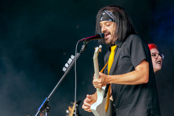istock Rock Band Performing Live on Stage 1330031848