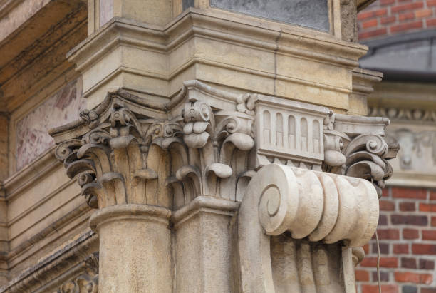 istock Fragment of old stone column 1330032138