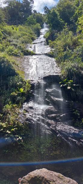 istock A mini rainbow in the middle of a waterfall 1330044572
