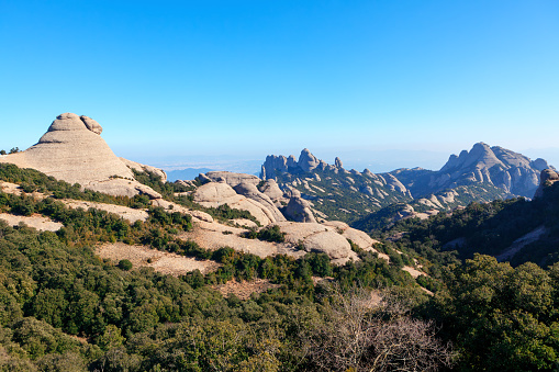 The Mountain of Montserrat in Catalonia Spain