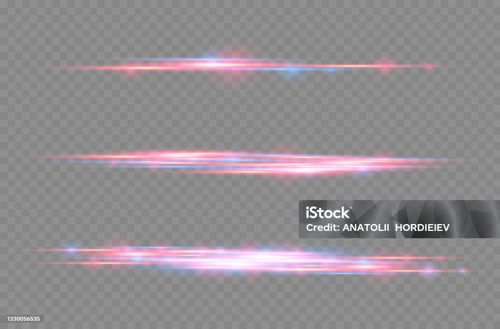Red Yellow Blue Line Rays Red Blue Motion Line Horizontal Light Rays Stock Illustration ...