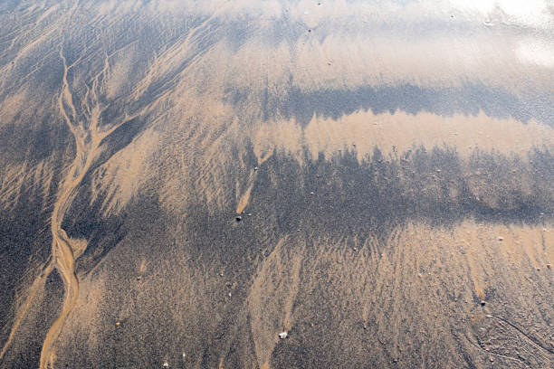 istock Close-up of sand pattern of a beach 1330062229