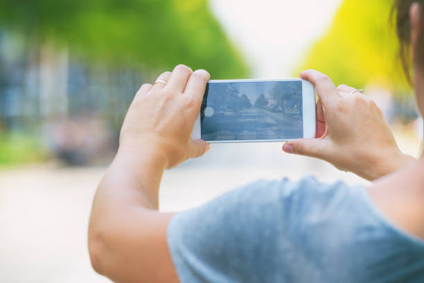 istock Taking photo with smartphone 1330064249