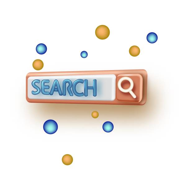 istock Search bar design element in the 3d style. Search Bar for UI. 1330069591