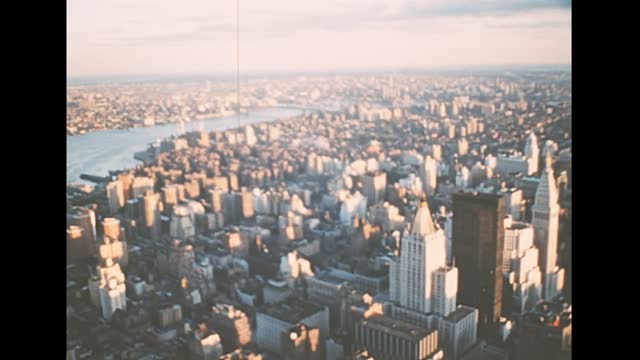 Archival of New York Twin Towers in 1970s