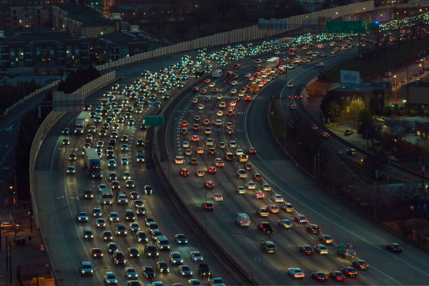istock Traffic at Rush Hour Through Downtown Atlanta, Georgia 1330077708