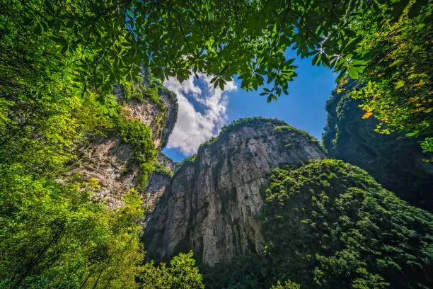Photo of Massive vertical rock walls in Wulong National Park