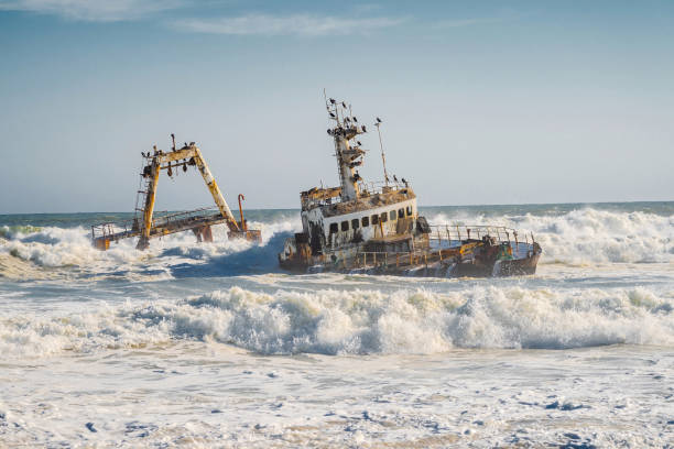 istock Zeila Shipwreck on the Skeleton Coast in Namibia, Africa 1330084599