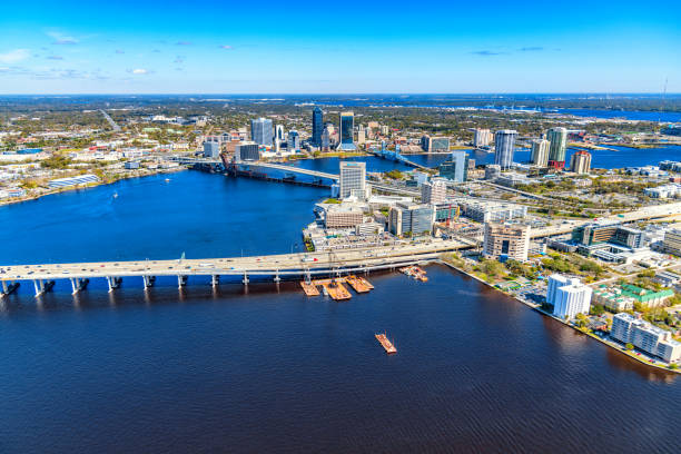 istock Jacksonville Florida Aerial Skyline 1330086046