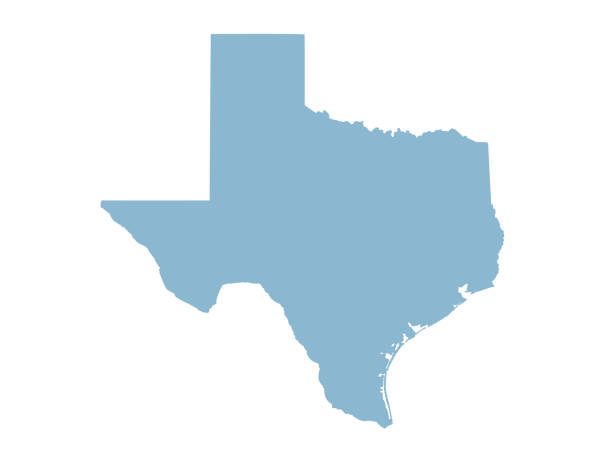 ilustraciones, imágenes clip art, dibujos animados e iconos de stock de mapa de texas - texas