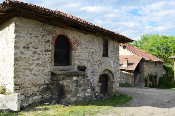 istock a street in an old abandoned village 1330093496