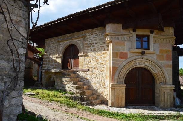 istock an abandoned old stone house in the village 1330093578