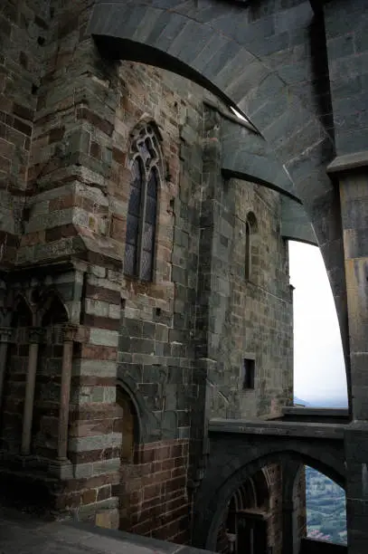 st.michael abbey in piedmont in italy