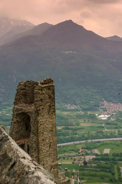 landscape from te st.michael abbey in italy