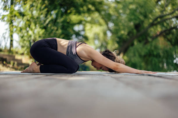 istock Young woman, finishing her exercise. 1330098745