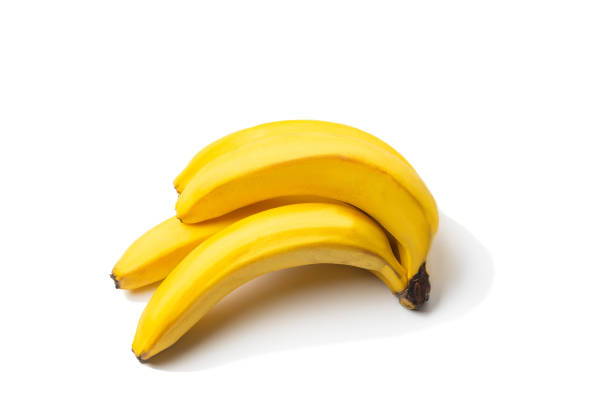 istock Bunch of ripe bananas isolated on white background. 1330105151