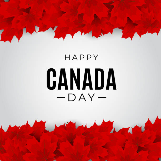 Happy Canada Day Background greeting card. Vector Illustration Happy Canada Day Background greeting card. Vector Illustration EPS10 canada day poster stock illustrations