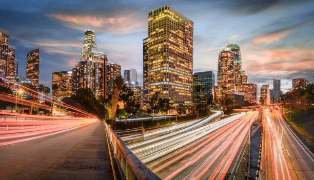 istock Los Angeles California at Night 1330106982