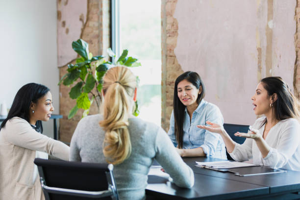 istock Business colleagues disagree during meeting 1330107302