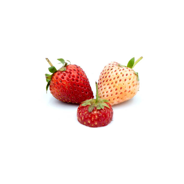istock Organic strawberries Fresh  Isolated on the white background. 1330129979