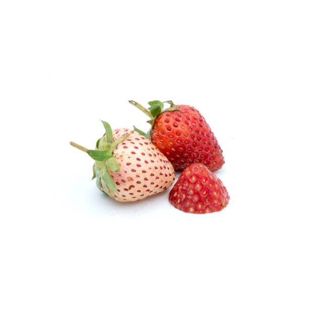 istock Organic strawberries Fresh  Isolated on the white background. 1330129993