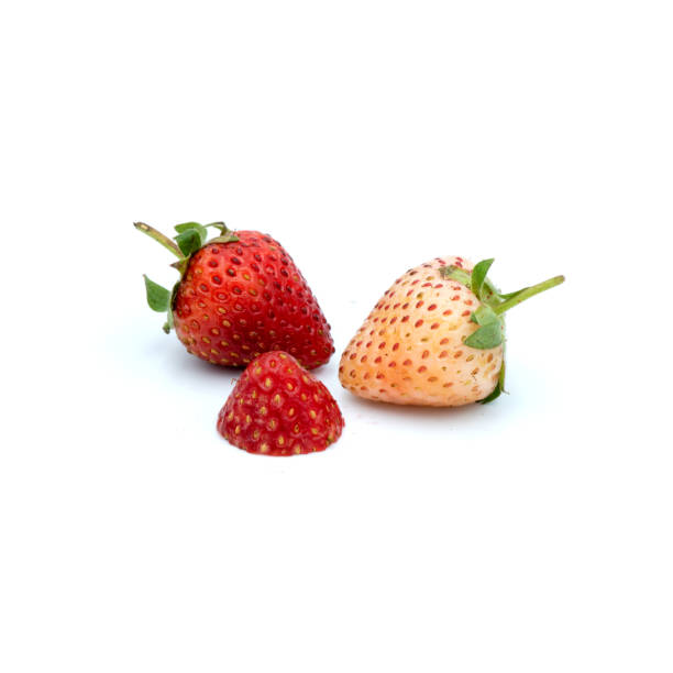 istock Organic strawberries Fresh  Isolated on the white background. 1330130001