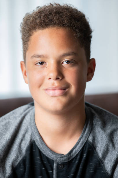 istock Portrait of Mixed Race Adolescent Boy 1330130043