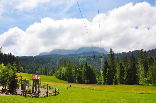 View from Panorama gondolas in trip to PILATUS.