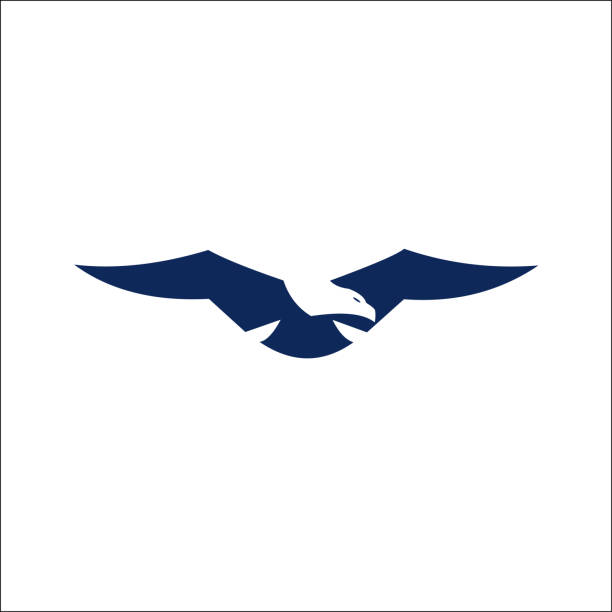 иллюстрация векторного шаблона логотипа орла - орёл stock illustrations