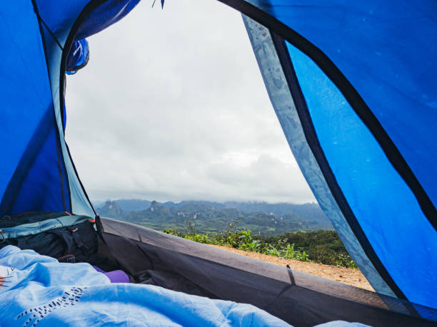 istock tent inside with the morning atmosphere. 1330138920