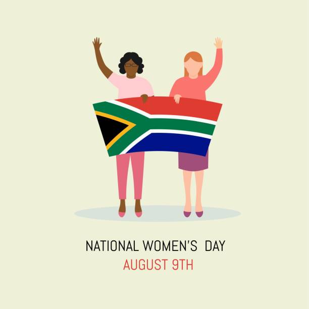illustrazioni stock, clip art, cartoni animati e icone di tendenza di giornata nazionale della donna in sudafrica il 9 agosto. - africa south africa child african culture