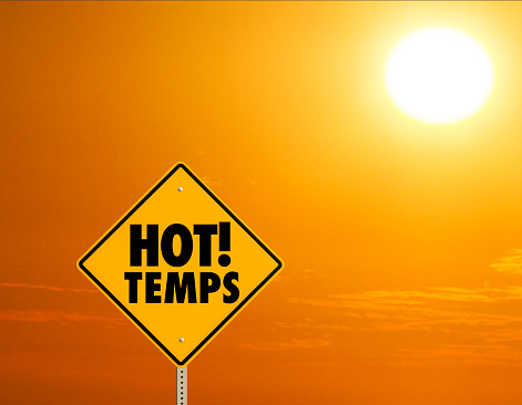 Hot Temperatures Sign