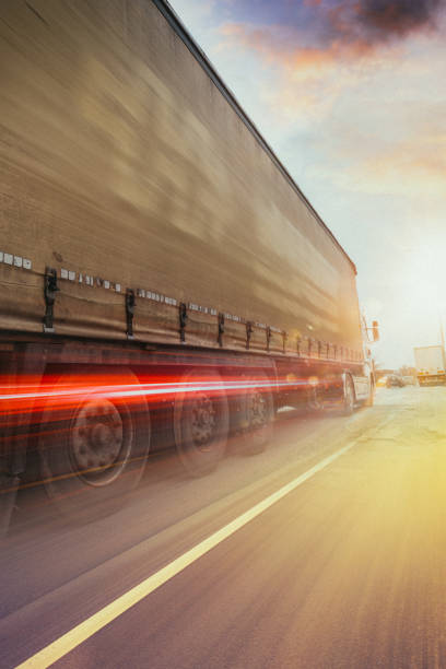istock Lorry Traffic Transport on M1 UK motorway in motion 1330152483