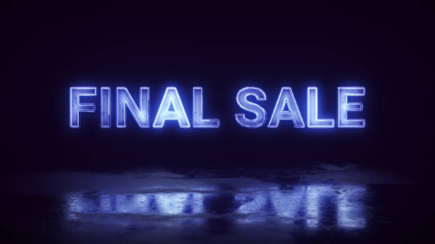 istock Final sale glowing neon sign illustration 1330155676